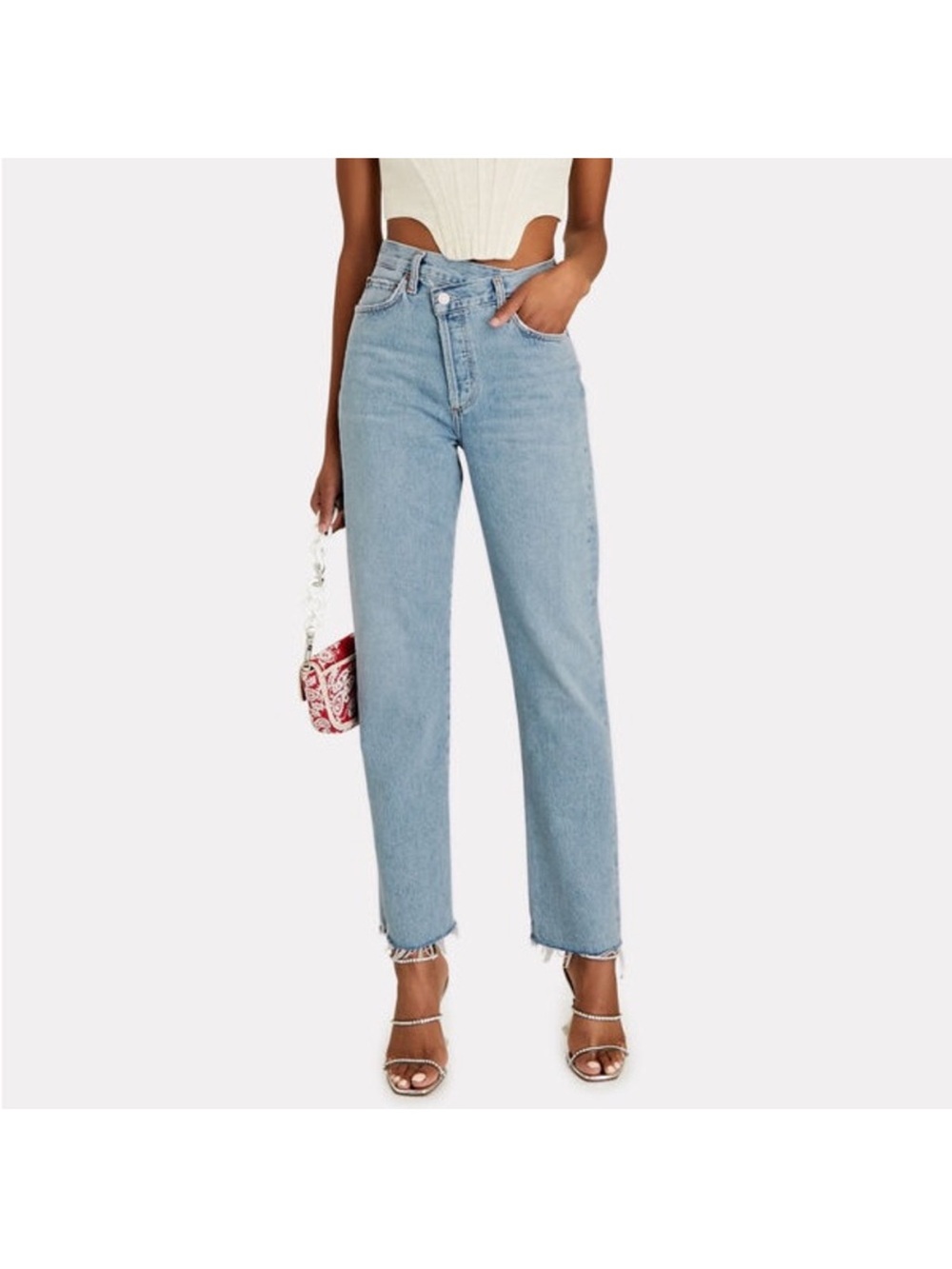 Agolde Light Blue Straight Leg Jeans